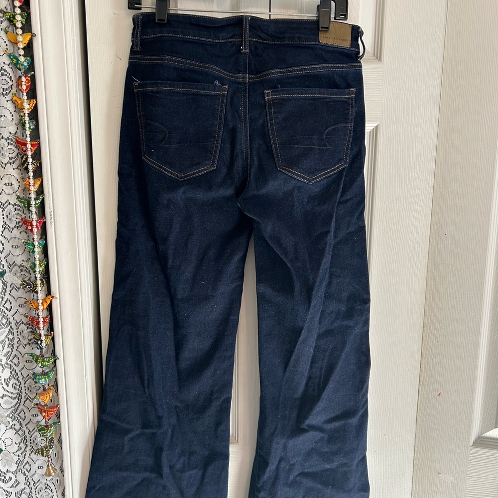 American Eagle Outfitters Dark Indigo Flare Jeans